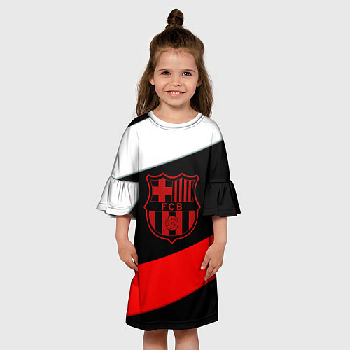 Детское платье Barcelona stripes sport / 3D-принт – фото 3
