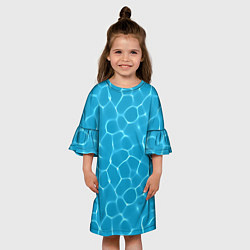 Платье клеш для девочки Каустика, цвет: 3D-принт — фото 2