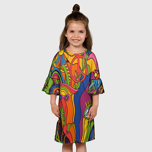 Детское платье Психоделика и третий глаз / 3D-принт – фото 3