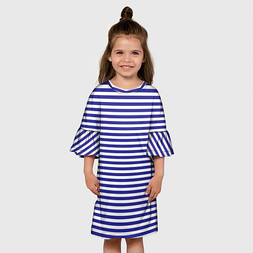 Детское платье Тельняшка моряка / 3D-принт – фото 3
