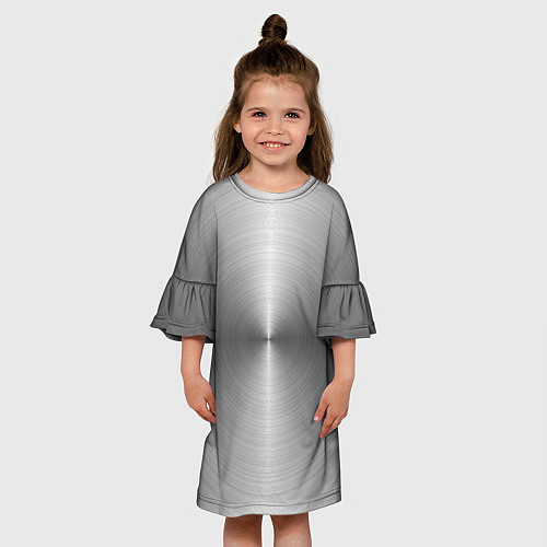 Детское платье Срез металла - текстура / 3D-принт – фото 3