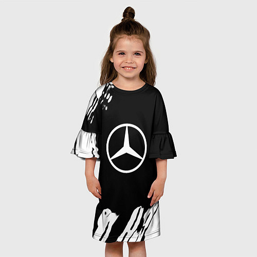 Детское платье Mercedes benz краски спорт / 3D-принт – фото 3