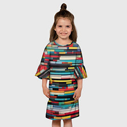 Платье клеш для девочки Настроечная таблицаа, цвет: 3D-принт — фото 2