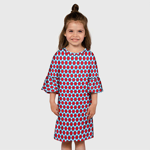 Детское платье Вишнёвый многогранник / 3D-принт – фото 3