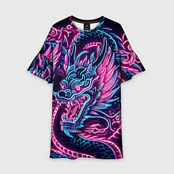 Детское платье Neon Japanese dragon - irezumi