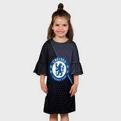 Платье клеш для девочки Chelsea carbon sport, цвет: 3D-принт — фото 2