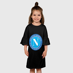 Платье клеш для девочки Napoli fc, цвет: 3D-принт — фото 2