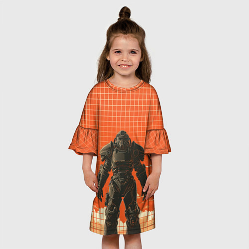 Детское платье Воин в броне Братства Стали / 3D-принт – фото 3