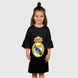 Платье клеш для девочки Real madrid fc club, цвет: 3D-принт — фото 2