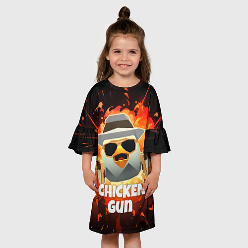 Детское платье Чикен Ган - взрыв / 3D-принт – фото 3