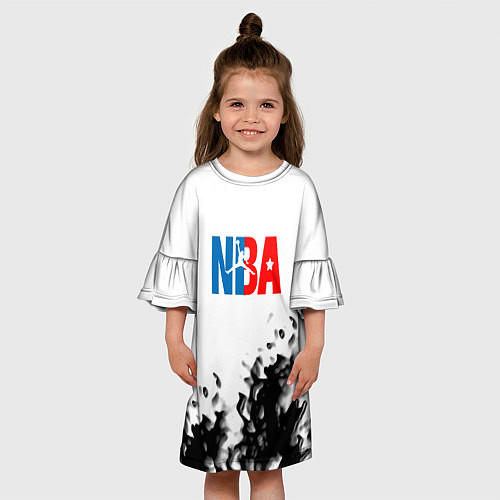 Детское платье Basketball краски / 3D-принт – фото 3