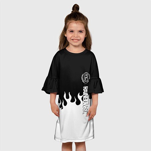 Детское платье Tom Clancy raimbow six fire / 3D-принт – фото 3
