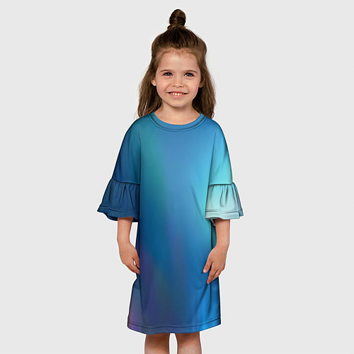 Детское платье Легкая голография / 3D-принт – фото 3