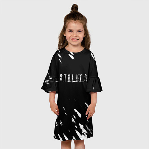 Детское платье Stalker искры белые / 3D-принт – фото 3