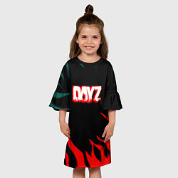 Платье клеш для девочки Dayz flame, цвет: 3D-принт — фото 2