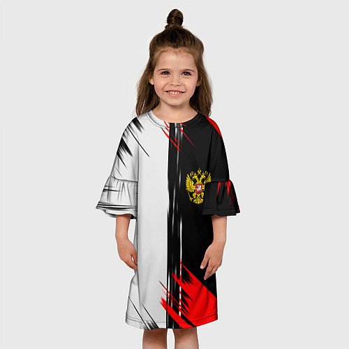 Детское платье Россия герб краски текстура / 3D-принт – фото 3