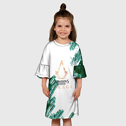 Платье клеш для девочки Assasins creed mirage game pattern, цвет: 3D-принт — фото 2