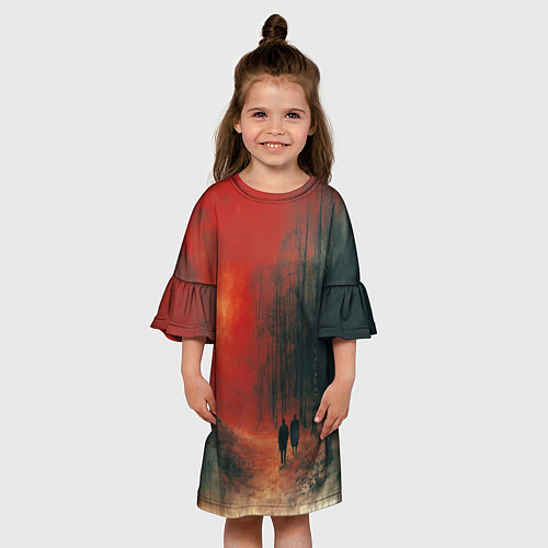 Детское платье Двое в пути / 3D-принт – фото 3