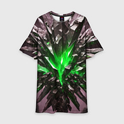 Детское платье Драгоценный камень зелёный