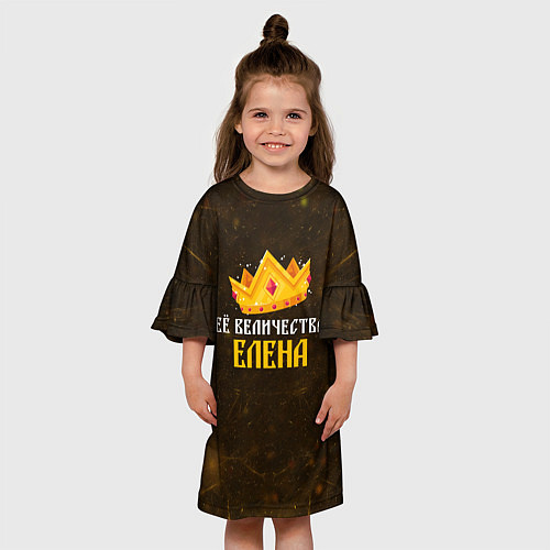 Детское платье Корона её величество Елена / 3D-принт – фото 3