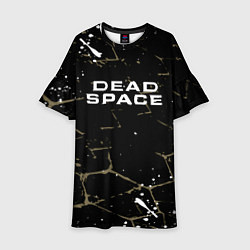 Платье клеш для девочки Dead space текстура, цвет: 3D-принт