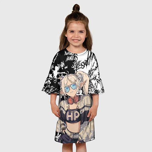 Детское платье Фрирен граффити / 3D-принт – фото 3
