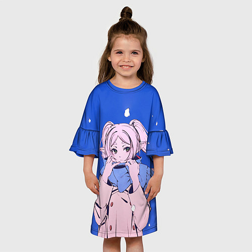 Детское платье Фрирен и снег / 3D-принт – фото 3