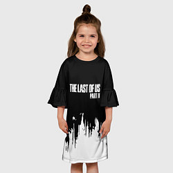 Платье клеш для девочки Одни из нас зомби текстура, цвет: 3D-принт — фото 2