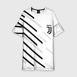 Платье клеш для девочки Juventus sport geometry, цвет: 3D-принт