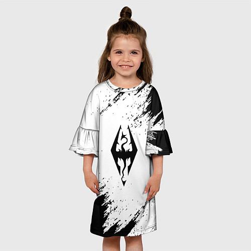 Детское платье The Elder Scrolls Online краски чёрные / 3D-принт – фото 3