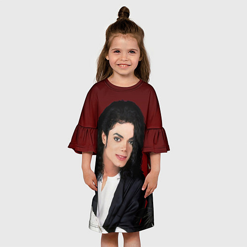 Детское платье Michael Jackson с пантерой и автографом / 3D-принт – фото 3