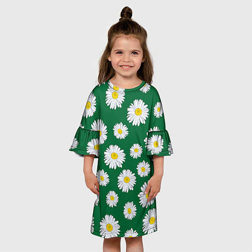 Детское платье Ромашки поле из цветов / 3D-принт – фото 3