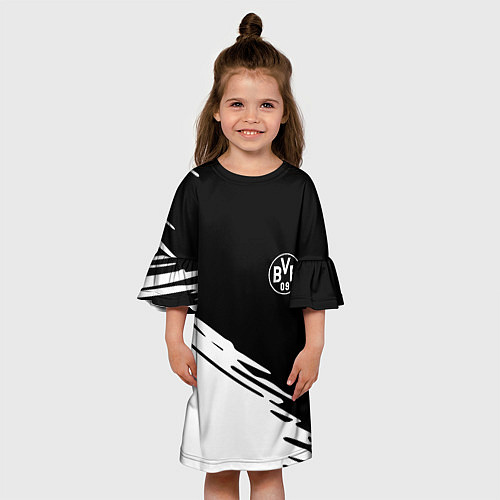 Детское платье Borussia текстура краски / 3D-принт – фото 3