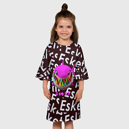 Детское платье Esskeetit logo pattern / 3D-принт – фото 3