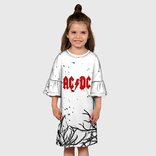 Детское платье AC DC steel bend / 3D-принт – фото 3
