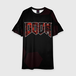 Платье клеш для девочки Doom mick gordon, цвет: 3D-принт