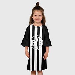 Платье клеш для девочки Borussia sport line, цвет: 3D-принт — фото 2