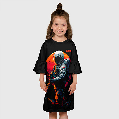 Детское платье Космический воин / 3D-принт – фото 3