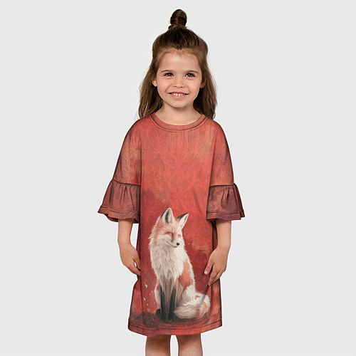 Детское платье Притомившейся лис / 3D-принт – фото 3