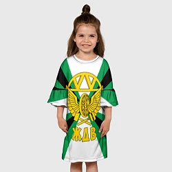 Платье клеш для девочки ЖДВ России, цвет: 3D-принт — фото 2