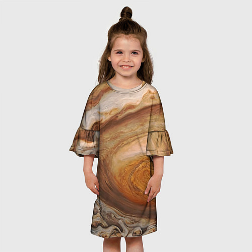 Детское платье Волны Юпитера - star dust / 3D-принт – фото 3