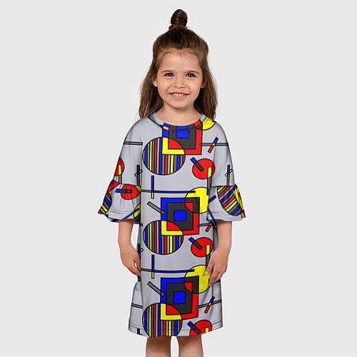 Детское платье Rectangular abstraction / 3D-принт – фото 3