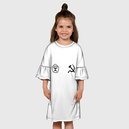 Детское платье СССР гост три полоски / 3D-принт – фото 3