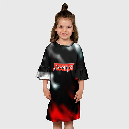 Детское платье Accept rock steel / 3D-принт – фото 3
