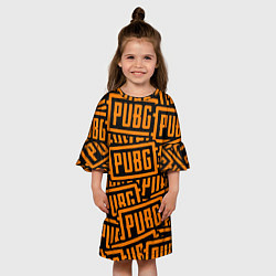 Платье клеш для девочки PUBG pattern game, цвет: 3D-принт — фото 2