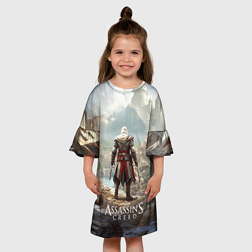Детское платье Assassins creed старинный город / 3D-принт – фото 3