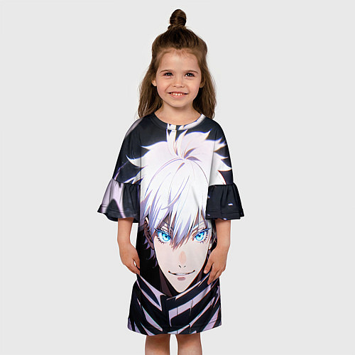 Детское платье Сатору Годзё Jujutsu Kaisen / 3D-принт – фото 3