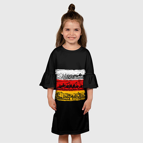 Детское платье Традиционная Осетия / 3D-принт – фото 3
