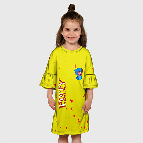 Детское платье Poppy Playtime Хагги Вагги монстр / 3D-принт – фото 3