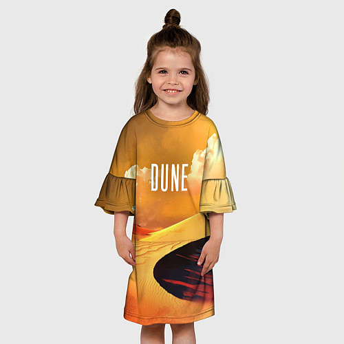Детское платье Dune - sands / 3D-принт – фото 3